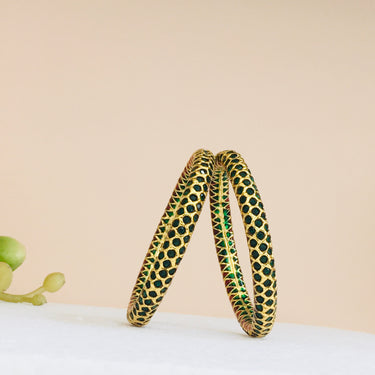 Emerald Bangles Zayn Luxury Jewellery